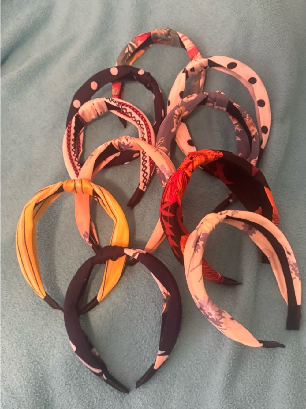 Patterned Knot Headbands - Set of Assorted Colors